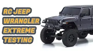 RC Jeep Wrangler Extreme Testing: Remote Control 4x4 Truck Crawling in Rocky Water Trail