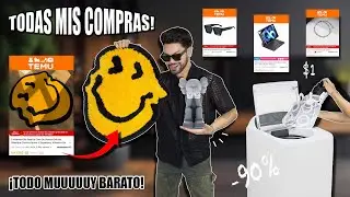 MIS COMPRAS EN TEMU | WTF ¡Todo es muy BARATO! (Lentes Off-White, Kaws toys, Alfombra aesthetic)