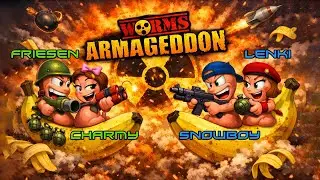 Worms Armageddon 2 на 2. Принципиальный замес против чемпионов турнира Friesen & Charmy