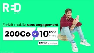 RED by SFR - Forfait Mobile sans engagement 200Go &agrave; 10,99euros par mois