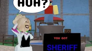 Playing MM2 (do i win as sheriff?) |MM2 Roblox