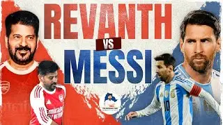 Revanth Reddy Vs Messi | Lionel Messi G.O.A.T Tour of INDIA 2025 | Uppal Stadium, Hyderabad