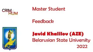 CRIMHUM Master student's feedback