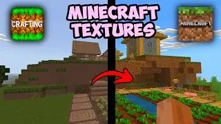 MINECRAFT TEXTURES ON CRAFTING AND BUILDING!