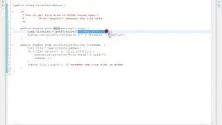HOW TO GET FILE SIZE IN BYTES USING JAVA