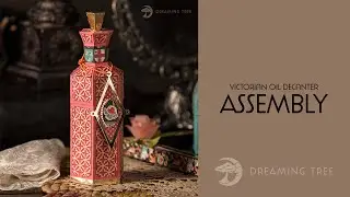 SVG File - Victorian Oil Decanter - Assembly Tutorial (For Cricut, Silhouette, and ScanNCut)