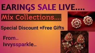 Sale Sale Sale..Earings Sale Live.II #youtube #onlineshopping #jwellery.II Bk no.9310575196