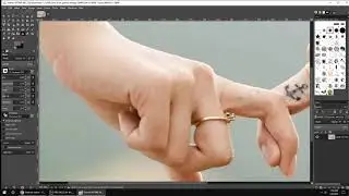 Using Gimp to remove object from photograph or repair image