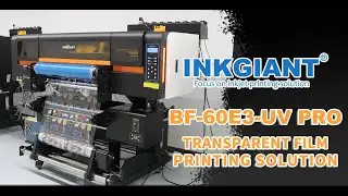 INKGIANT 60cm UV DTF printer with transparent AB printing film
