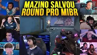 REAÇÃO DO MUNDO VENDO O 2x5 INSANO DO MAZINO E VERNO PRA SALVAR O ROUND PRO MIBR!