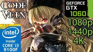 Code Vein - GTX 1060 - 1080p - 1440p - 4K - i3 9100f - Gameplay Benchmark PC