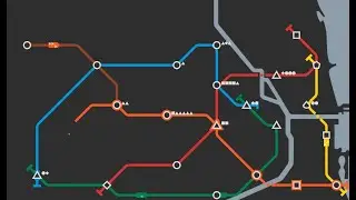 Mini Metro Chicago Strategy: 51 Days & 1,026 Passengers