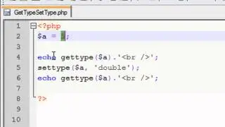 Kurs PHP 15: GetType SetType
