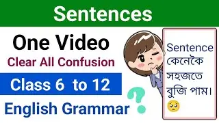 Types of Sentences | English Grammar | clear and learn All types and confusion Class 6 to 12 