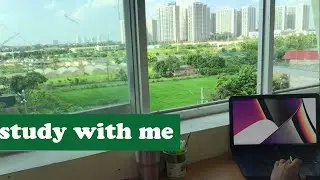 STUDY WITH ME | 3 HOURS  | Background Relax Music, Raining Sounds, 10 minutes break