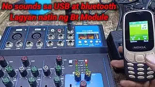 F4-USB ,4 channel mixer No sounds on Usb and bluetooth ,how to repair