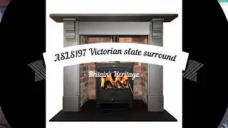 Heritage Fireplace Centre - ASLS197 Victorian slate fireplace surround.