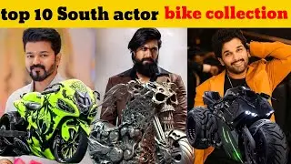 top 10 south actors bikes collections | allu arjun, Ram Charan, Yash, Thalapathy Vijay, Dhanush