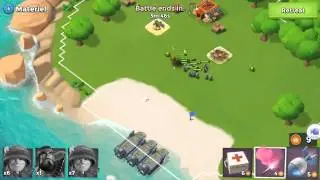 Boom Beach - HQ5 Defensive Layout + Village Attack