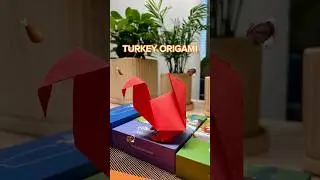Let&rsquo;s make this turkey origami!🦃🦃#origami #paper #diy #papercraft #thanksgiving #turkey