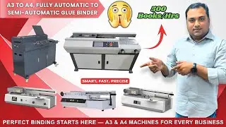 Best A3 & A4 Glue Binding Machines in India | Fully Automatic & Semi Automatic Models