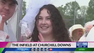 Infielders embrace weather conditions at 151st Kentucky Derby