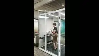 Glass soundproof warehouse