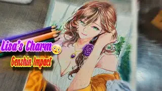 Capturing Lisa&rsquo;s Allure 💫 | Genshin Impact Fanart Speedpaint