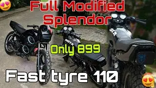SPLENDOR KA NEW LOOK 😍|| APANI SPLENDOR ME FULL SMOOK KARA DIYA😮#splendormodified 