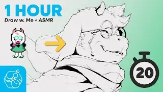 Draw with me [60 FPS]: Line Art in Real Time&mdash;ASMR [DELTARUNE]