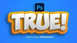 Texto efecto 3D photoshop