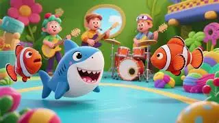 Baby Shark and the Clownfish Band &ndash; Nursery Rhymes & Kids Songs | Description