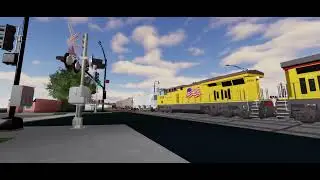 UP Manifest D #train in the UP Geneva sub to Chicago and #railfan this in Roblox #railfanner 
