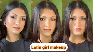 Latin makeup on Indian girl ❤️ #makeuptutorial #trendingvideo #youtubevideo