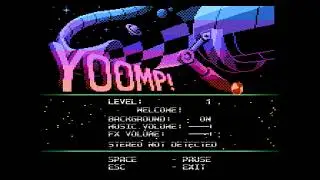 Yoomp! Title Screen (Atari 800)