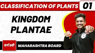 CLASSIFICATION OF PLANTS 01 | Kingdom Plantae | Biology | Class 9th/Maharashtra Board