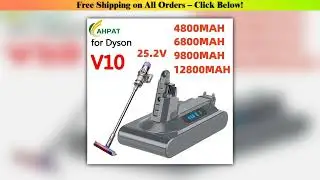 For Dyson V10 Battery V10 Animal Absolute Fluffy Cordless Vacuum Cleaner NEW 25.2V