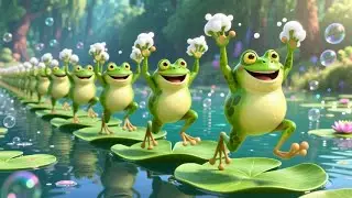 Bath Time Frogs Splash in a Soapy Pond | Fun Bath Song for Kids | Nursery Rhymes & Songs