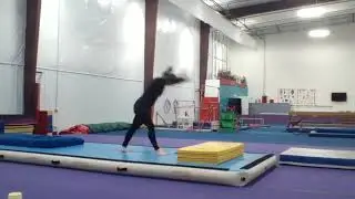 Air Track  Back Handspring Drills Part 1 with Coach Leslie