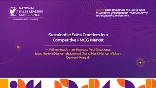 SUSTAINABLE SALES PRACTICE IN A COMPETITIVE  FMCG MARKET BY PAUL DOWUONA