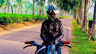 crazy bike ride sreemangal tea king rood winter morning #sreemangal #bike #blog
