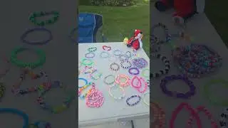 my first pop up stand and video! #popupstand #claybeads #smallbusiness