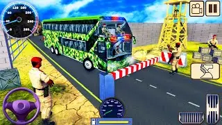 Army Bus Hill Driver Simulator 2020 - Offroad Bus US Soldier Transport Duty - Android GamePlay