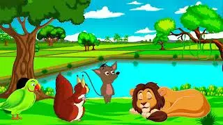 Sher Aur Chuha | Moral Story in Hindi | Anime Style Hindi Kahani | Kids Animated Story