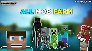 MINECRAFT ALL MOB FARM | MINECRAFT LIVE GAMEPLAY 45