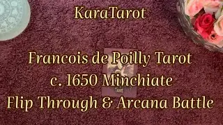 Francois de Poilly Minchiate Tarot c.1650 - Detailed Flip Through ~ and~ Arcana Battle 