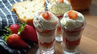 How to make STRAWBERRY SHORTCAKE Parfaits| Mini Trifles Dessert Recipe
