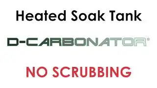 Heated soak tank to clean carbon and grease from kitchen equipment