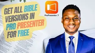 Получите ВСЕ переводы Библии в ProPresenter БЕСПЛАТНО. Больше никаких ограничений