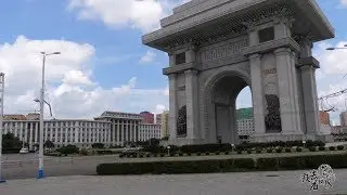 朝鲜世界14集：朝鲜也有凯旋门？导游：这是庆祝我们领袖回归所建12季:朝鲜世界】